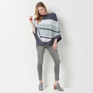 Barefoot Dreams CozyChic Ultra Lite Ocean Breeze Poncho